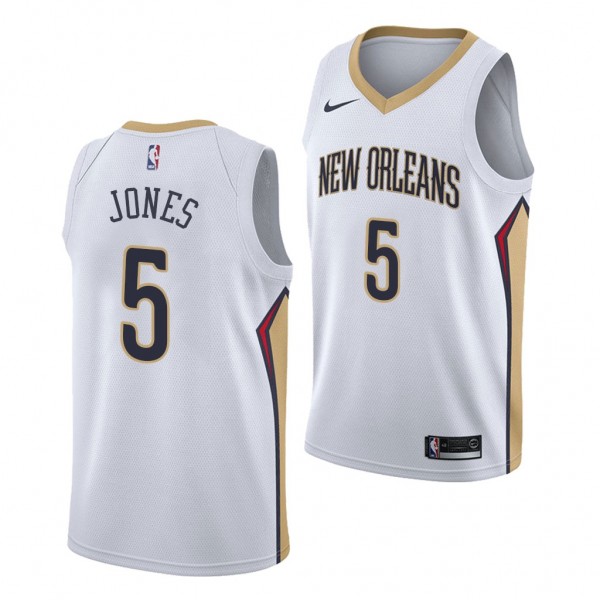 Herbert Jones New Orleans Pelicans 2021 NBA Draft White Jersey Association Edition #5