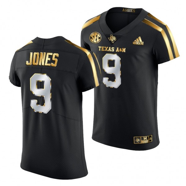 Texas A&M Aggies Hezekiah Jones Black Golden Edition Authentic Jersey 2020-21