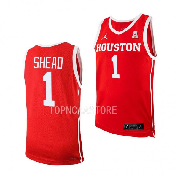 Jamal Shead Houston Cougars Red 2022-23 NCAA Baske...
