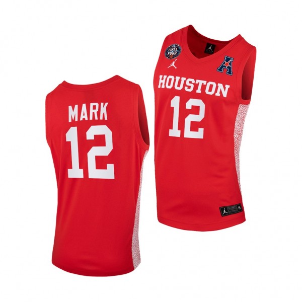 Houston Cougars Tramon Mark 2021 March Madness Final Four Scarlet Home Jersey