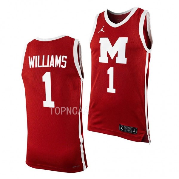 Ibn Williams #1 Morehouse Maroon Tigers College Basketball Replica Jersey 2022-23 Red