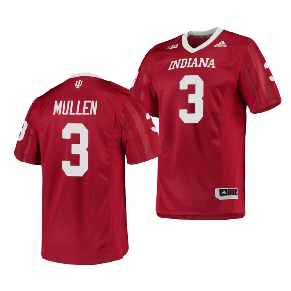 Indiana Hoosiers Tiawan Mullen Crimson College Football Game Jersey