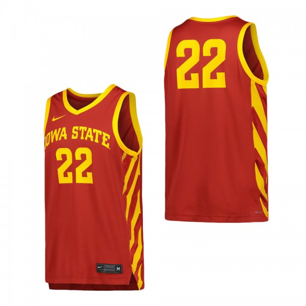 Iowa State Cyclones Nike Replica Basketball Jersey...