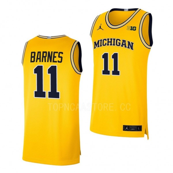 Isaiah Barnes Michigan Wolverines #11 Maize Colleg...