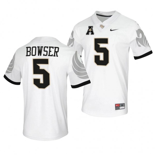 UCF Knights Isaiah Bowser #5 White College Footbal...