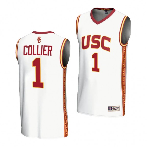 USC Trojans Isaiah Collier White #1 NIL Lightweigh...