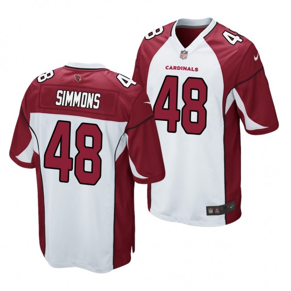 NFL Isaiah Simmons White 2020 NFL Draft Game Jerse...