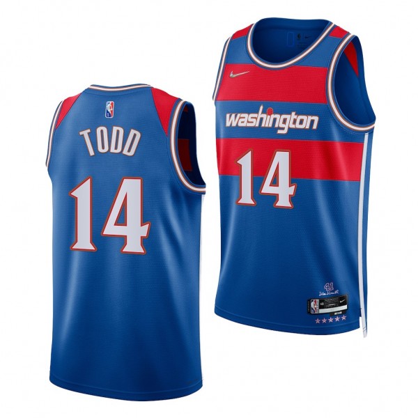 Isaiah Todd #14 Wizards City Edition Royal Jersey 2021 NBA Draft