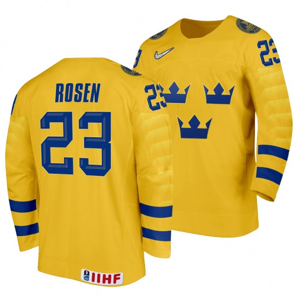 Isak Rosen #23 Sweden Hockey 2022 IIHF World Junio...