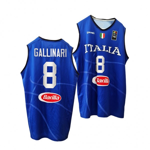 Italy Team Danilo Gallinari Olympic Basketball Blu...