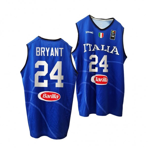 Italy Team Kobe Bryant Olympic Basketball Blue Ret...