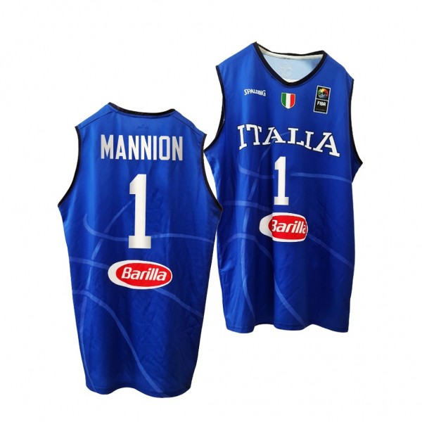 Italy Team Nico Mannion 2021 Tokyo Olymipcs Blue H...
