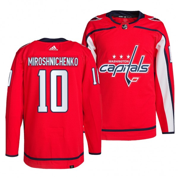 2022 NHL Draft Ivan Miroshnichenko Capitals #10 Red Authentic Primegreen Jersey