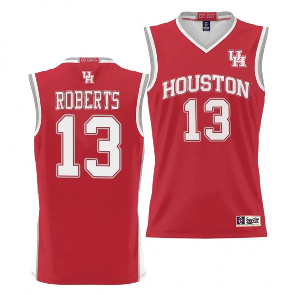J'Wan Roberts Houston Cougars #13 Red NIL Basketba...
