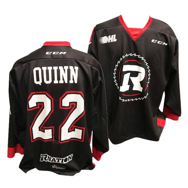 OHL Ottawa 67's Jack Quinn Black 2020 NHL Draft Je...