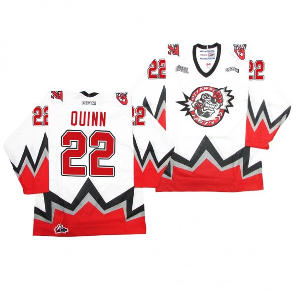 OHL Ottawa 67's Jack Quinn White 2020 NHL Draft Je...