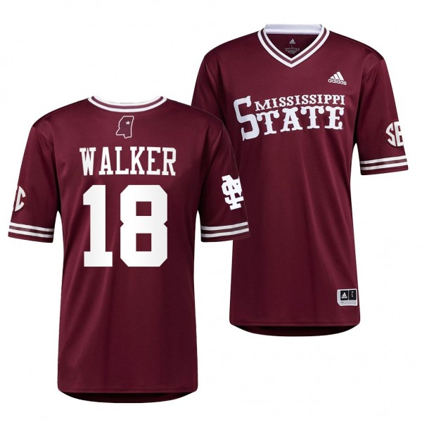 Mississippi State Bulldogs Maroon College Baseball...