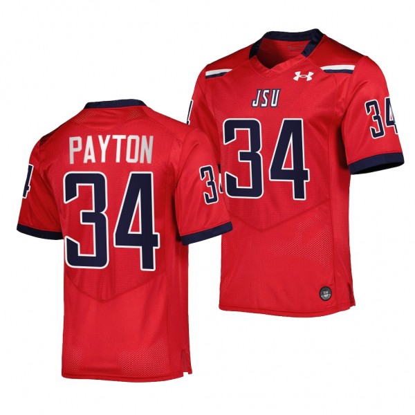 Walter Payton Jackson State Tigers #34 Red Jersey ...