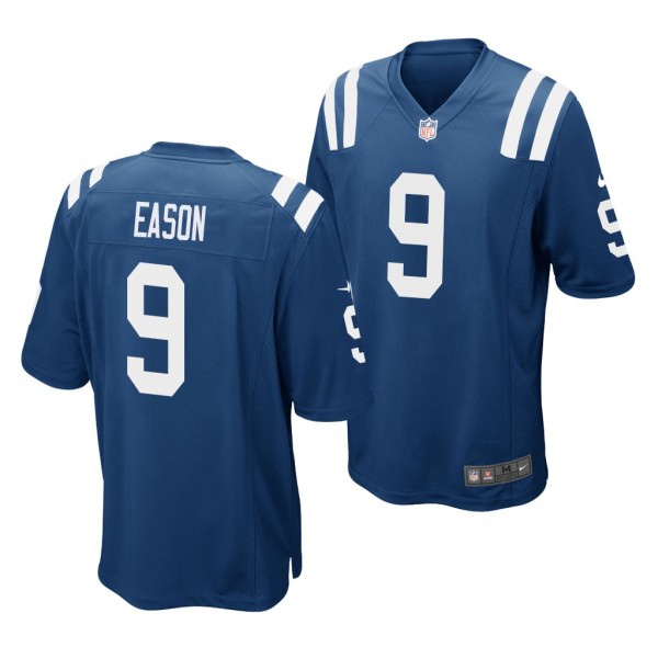 Indianapolis Colts Jacob Eason Blue 2020 NFL Draft 35th Anniversary Jersey