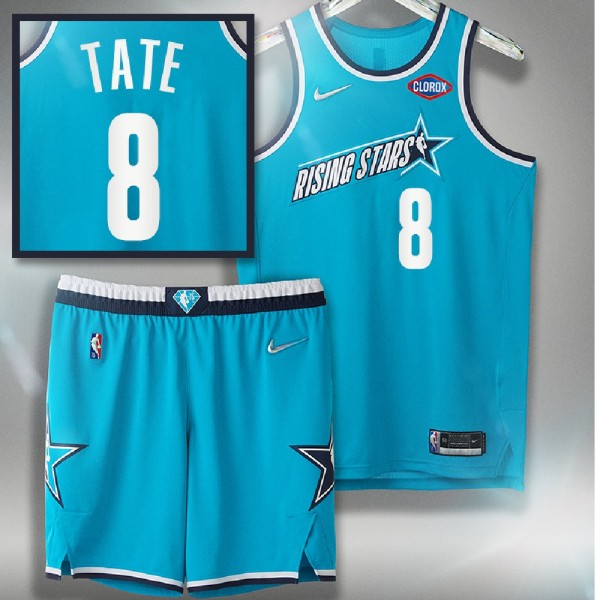 Jae'Sean Tate 2022 NBA Rising Stars Rockets #8 Blu...