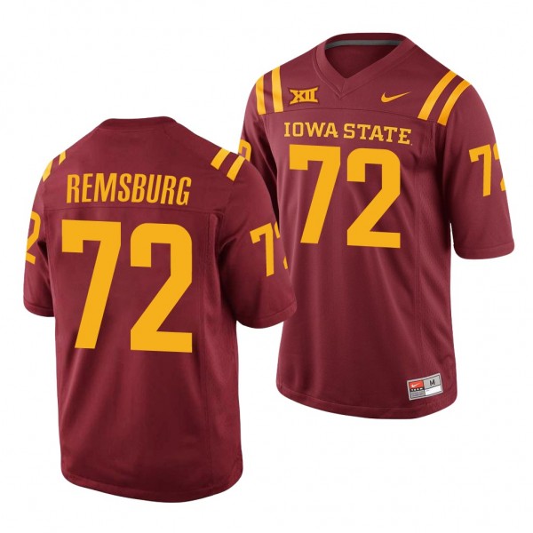 Iowa State Cyclones Jake Remsburg Cardinal College Football Replica Jersey