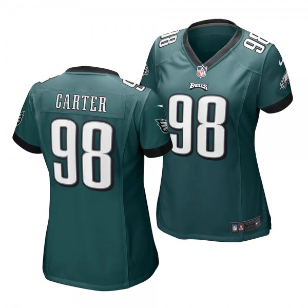 Eagles Jalen Carter #98 2023 NFL Draft Game Green ...