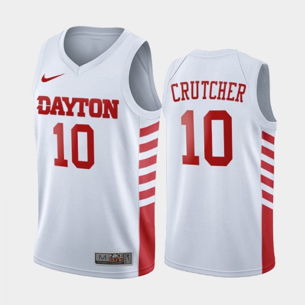 Dayton Flyers Jalen Crutcher White College Basketb...