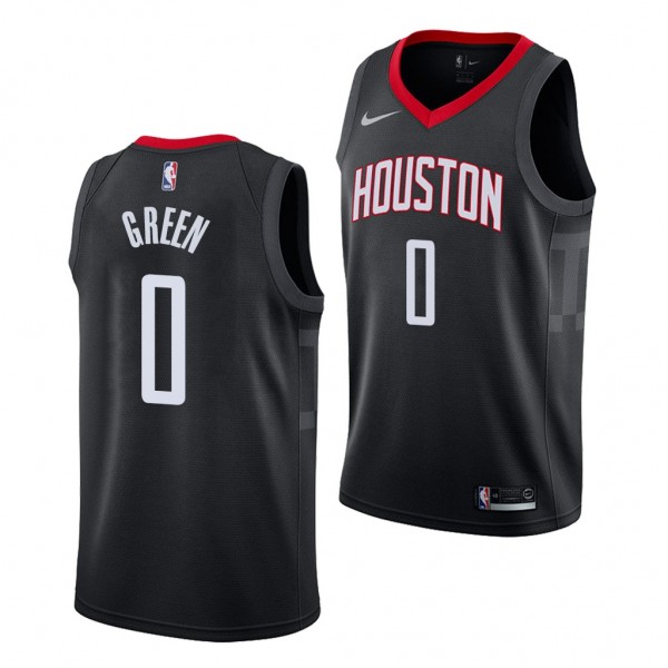 Jalen Green Houston Rockets Black Jersey 2021 NBA ...