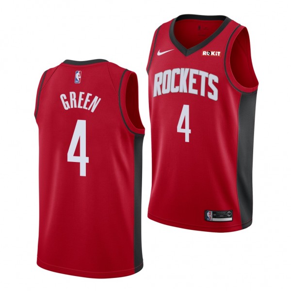 NBA Draft Jalen Green #4 Rockets Red Icon Edition ...