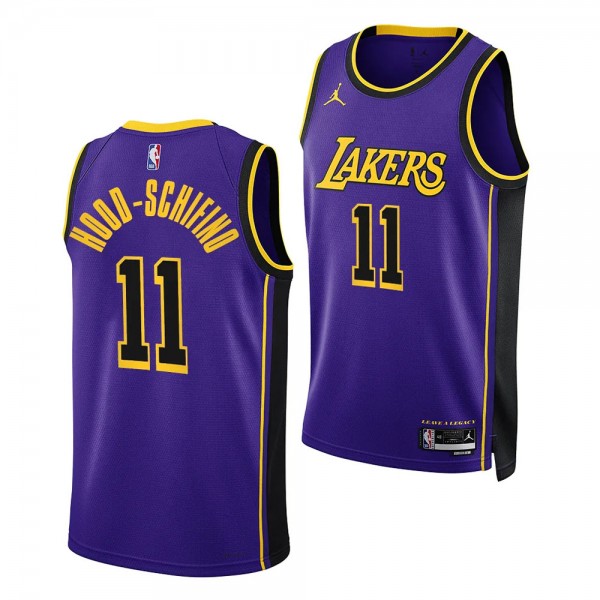 2023 NBA Draft Jalen Hood-Schifino #11 Lakers Purp...