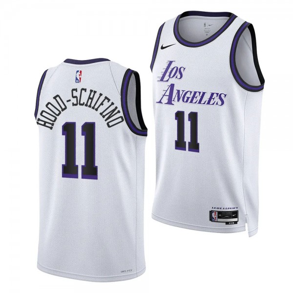 2023 NBA Draft Jalen Hood-Schifino #11 Lakers White City Edition Jersey