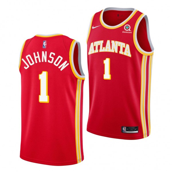 Jalen Johnson Atlanta Hawks 2021 NBA Draft Red Jer...