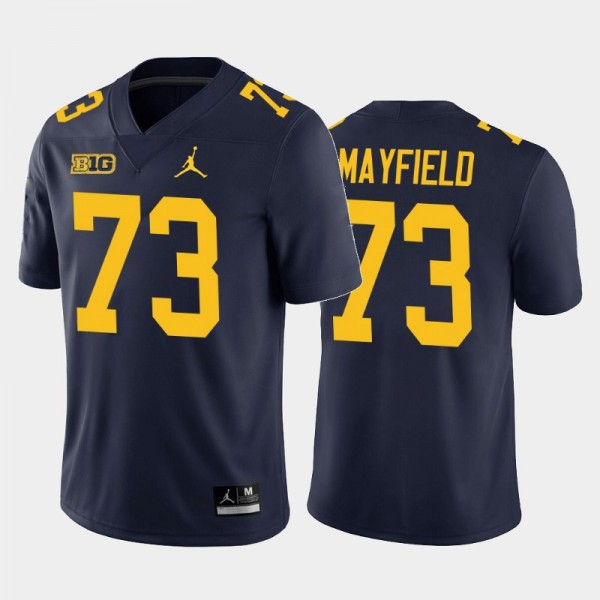 Michigan Wolverines Jalen Mayfield Navy Home Game Jersey College Football