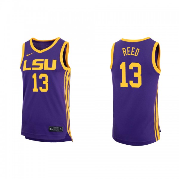Jalen Reed LSU Tigers Nike Replica Basketball Jersey Purple