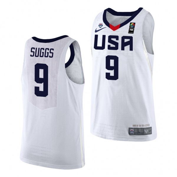 USA Team Jalen Suggs White 2019 FIBA U19 Baketball...