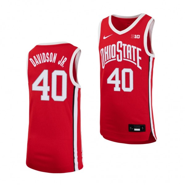 Ohio State Buckeyes Jansen Davidson Jr. Scarlet Replica Basketball Jersey