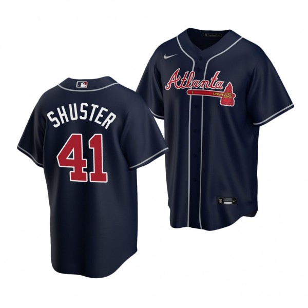 Jared Shuster Atlanta Braves 2020 MLB Draft Navy J...