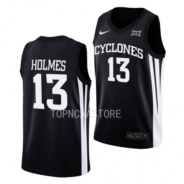 Iowa State Cyclones Jaren Holmes College Basketball uniform Black #13 Jersey 2022-23