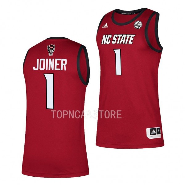 NC State Wolfpack Jarkel Joiner College Basketball Swingman uniform Red #1 Jersey 2022-23
