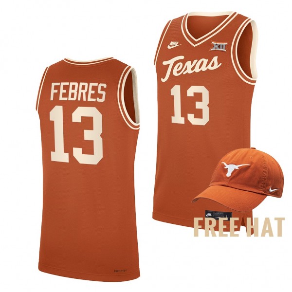 Jase Febres Texas Longhorns 2021-22 College Basket...
