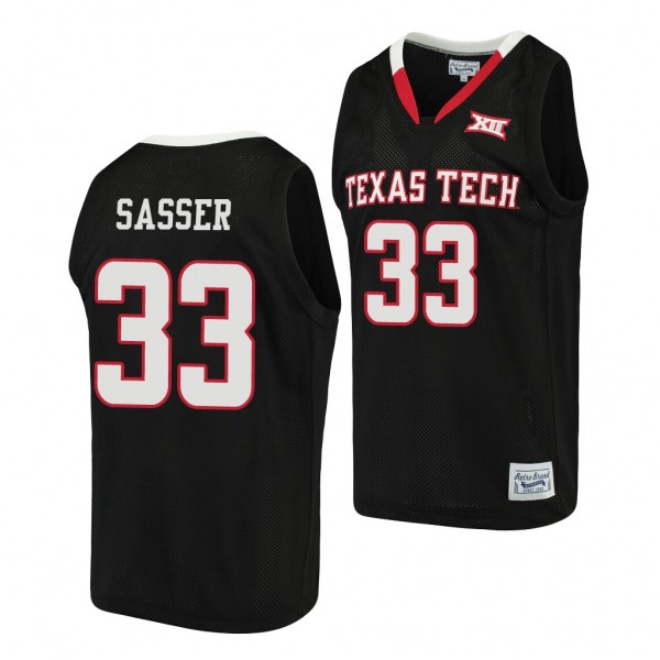 Texas Tech Red Raiders Jason Sasser Black Alumni Men's Basketball Jersey