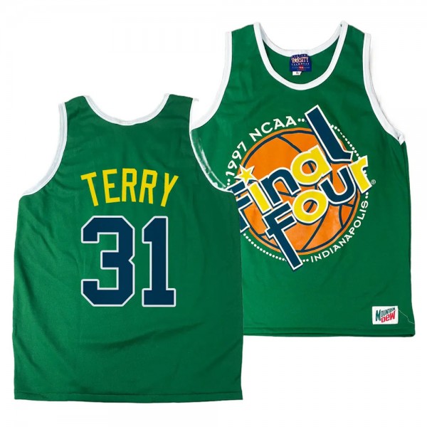 Jason Terry Arizona Wildcats #31 Green 1997 NCAA C...