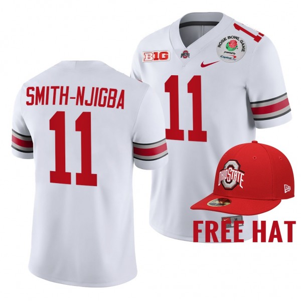 Ohio State Buckeyes Jaxon Smith-Njigba 2022 Rose B...