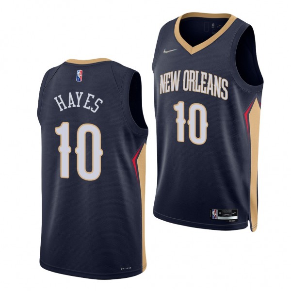 Jaxson Hayes #10 Pelicans 75th Anniversary Navy Je...