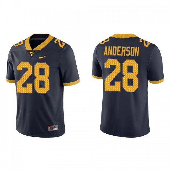 Jaylen Anderson West Virginia Mountaineers Nike Home Game Jersey Navy