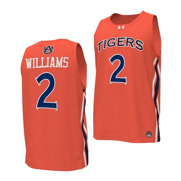 Jaylin Williams #2 Auburn Tigers College Basketbal...