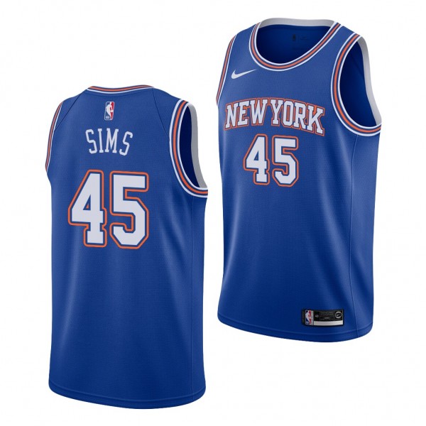 Jericho Sims New York Knicks 2021 NBA Draft Blue J...