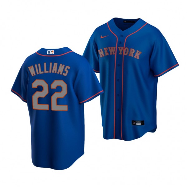 Jett Williams New York Mets 2022 MLB Draft Jersey Royal Alternate Replica