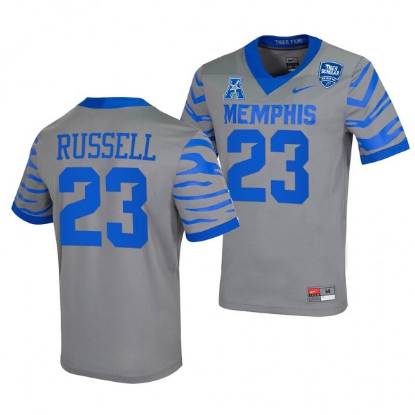 Memphis Tigers JJ Russell #23 Gray College Footbal...