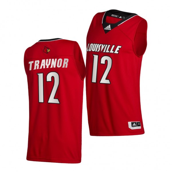 Louisville Cardinals JJ Traynor Red 2020-21 College Basketball Swingman Jersey Men